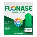 Flonase Allergy Relief Nasal Spray, 24 Hour Non Drowsy Algergy Medicine, Metered Nasal Spray - 144 Spray- Fall and Seasonal Allergy Relief