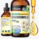 BIO KRAUTER Chamomile Tincture - Chamomile Extract - Suplemen untuk Relaxation and Calstient Support - Alkohol dan Gula Free - Vegan Drops 4 Fl.Oz.