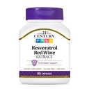 21 Century Resveratrol Red Wine Extract Capsules, 90Count