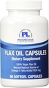 Progresif Labs Flax Oil Capsules Suplemen, 1000 mg, 90 Cacah