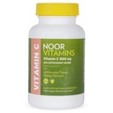 Noor Vitamin 500 MG Halal Vitamin C Chewable Tablet + Rose HIPS dan Antioksidants I Supports Immune System I Vegan, Gluten Free & Halal Vitamin 60 Orange Flavorted Chewable Tablets I 2 Monday Supply
