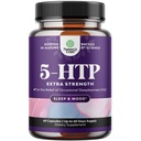 5 HTP Suplemen 5- Hydroxyptophan - 5HTP 100mg per Serving Gentle Herbal Sleep dan Mood Enhancer - 5- HTP 100 mg per Serving Mood Suppplement dan Sleep Support Capsules dari Alexandonia Simplicfolia