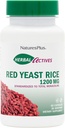 NaturresPlus Herbal Actives Red Yeast Rice 1200 mg - 60 Capsules - Non-GMO, Vegan, Gluten Free - 30 Servis
