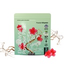 PowderVitamin Electrolytes Powder Plus (50 pelayan) Green Tea Ginseng Electrolite Powder Keto, Sugar Free, Pink Himalaya Salt, 1000mg Potasium, 120 mg Calcium, 120mg Magnesium, Hidration Powder