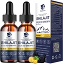 Lukaree 16- 1 Shilajit Drops for Men and Women, Ashwagandha, Ginseng, Turmeriic, Rhodiola, Amla Moss Laut, Vitamin Tambahan 85 + Trace Minerals and Fulvic Acid, 2 FL Oz (2 Pack)