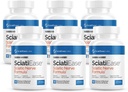 SciatiEase Sciatic Scive Health Supplement - Nerve Dukung Formula with AlphaPalm, Pea, Vitamin B Complex, Alpha Lipoic Acid 300mg - 6 Botol