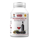 ANDREW LESSMAN ResveratARl- 100mg - 180 Capsules - Red Wine 's Benefy, Tentu Beroperasi Anti- oksigen, Tanpa Alkohol. Bebas Tambahan