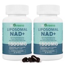 Lipomal NAD + Tambahan 1800 mg dengan Nicotinamide Riboside, Trans Resveratrol, Trimethylglycine menggantikan NMN, Boost NAD +, Aging Defense Cellular Energy, 120 Softgeels