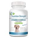 Vitamin K for Dogs - K1 & K2 (MK4 + MK7) + Vitamin D3 for Bone Health, Dukungan Hati & Calcium Absorpsi - Formula Lanjutan Joints, Muscle & Imune Dukungan - 120 Tablet
