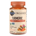 Garden of Life Organics Turmeric Inflammatory Response Gummy - 120 Real Fruit Gummies for Kids & Dewas, 50Mg Curcumin (95% Curcuminoid), No Ditambahkan Sugar, Organik, Non-GMO, Vegan & Gluten Bebas