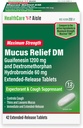 HealthCareAisle Guaifenesin 1200 mg Dextromethorphan Hydrobromide 60 mg Extended tablet - 42 Count - Mucus Relief Expectorant dan Cough Suppresant Formulated for Chest Contraffic Relief