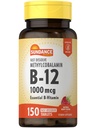 Sundance B-12 Methylcobalamin 1.000 mcg 124; 150 Fast Dissolve Tablet; Natural Berry Flavor 124; Vegetarian, Non-GMO, dan Gluten Free Essivenin Suplemen