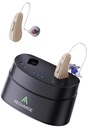2024 Upgraded RIC Hearing Aids for Seniors Rechargable Recorgable Receiver- in - Canal OTC Hearing Aid with Noise Cancellinging - Host Invisible Digital Adapts to Mild to parse Hearing Loss