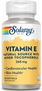 Solaray Vitamin E d-Alpha Tocopherol 268mg (400 IU) OL4; Heart & Skin Health, Antioksidant Activity Support (50 Count)