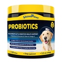 Progres for Dogs - Probile Dog for Digetical Health, Pregnies, Enzymes, Fiber, and Omega- 3 with Vitamin to Propine Intestinal Health, Dukung kekebalan, Allergies & Itchy Skin, 120 Bites