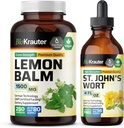 BIO KRAUTER Lemon 250 Capsules & St. John 's Welt Tincture 4 Fl Oz.