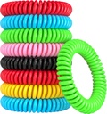 12 Pack Mosquito Bracelet, Mosquito Bracelets Outdoor for Dewata and Kid, Individually Wrapped DEET-Free Waterproof Bands