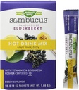 Alam Cara Alam Sambucus Soothing Elderberry Hot Drink Mix, dengan Vitamin C & Echinacea, 10 Count, Honey Lemon- Berry Flavored, 10 Count (Paket 12)