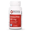 PROTOCOL UNTUK HIDUP BALICE Ubiquinol 200mg - Biovailable CoQ10 Softgels - Dukungan Kesehatan Jantung - Oxidative Stress Quencher - Soy Free & Dairy Free - 60 Softgels
