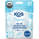 KOSA USDA Organik Blue Spirulina Powder, Phycocyanin - Vegan Algae Superfood - Warna Makanan Alam untuk Smoothies & Protein Minuman, Tanaman Berdasarkan, Non GMO - 27 Servis