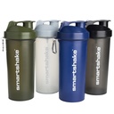 Smartshake Lite 4-Pack Protein Shaker Bottle 1000 ml, 34 oz - Leakproof Screw-on Lid-BPA Free - Unisex - Mist Gray, Army Green, Black, Navy Blue