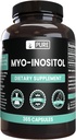 Murni Bahan Myo- Inositol (365 Capsules) Tanpa Magnesium Atau Pengisi Rice, Selalu Murni, Lab Verifikasi