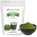 Z Natural Foods Wheat Grass Juice Popper - Superfood for Healthy Aging & Ditraffic - Non-GMO, Vegan, Kosher - Perfect for Juice, Yogurts & Smoothies - Wheatgrass Juice Powder, 1 lb