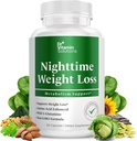 DR VITAMIN SOLUTIONS Nighttime Fat Burner Suplemen - Appetite Supresan untuk Weight Los - Night- Time Fat Burner untuk Perempuan dan Pria Supporting Sleep & Relaxation - Weight Los Pills - 60 Capsules