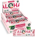 Pabrik Organik ALOHA berbasis Protein Bars 124; Raspberry Coklat Putih 124; 12 Count, 1.98oz Bars 124; Vegan, Low Sugar, Gluten Free, Paleo, Lower Carb, Nor-GMO, Despia Free, Soy Free, No Sugar Hoolteners: LIMITSI