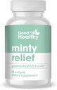 Good 'N Healthy Minty Relief Peppermint Oil Softgels, Suplemen untuk Natural Digetical Comfort, 3 Pasokan Bulan