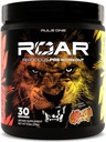 Rule 1 R1 Roar - Pre-Workout Powder dengan Creatine, Beta- Alanine, Citrulline, Electrolytes & Caffeine (30 Hamba, Peach Mango)
