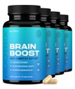 Nootrix Brain Boost Nootropic Supplement (Pendukung Ingatan, Fokus Mental), Kognitive Health & Energy & Energy 124; Caffeine- Free, Promotes Heally Mood & Brain Fungsi & Gingko Biloba & DMAE 12440 Capsules