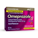 GoodSense Omeprazole Delayed Rilis Orally Disintegrate Tablet 20 mg, Strawberry Flavor, Dissolve Tab, Treats Freedment Heartburn, Acid Reducer, Heartburn Medicine, 42 Tablets