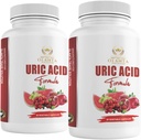 Kompleks Acid Uric Serbal Generik - Kompleks ASIC - Dukungan Bersama, Pil Penahan Air Bagi Perempuan, Suplemen Tebal Susu, Tart Cherry, Kacang Hijau, Atik Citric, Benih Seledri, Pari-2 B