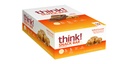 berpikir! Protein Bars dengan Chicory Root untuk Fiber, Salted Caramel, Snack Bars tanpa Maneteners buatan, 1.4 Oz, 10 Ct