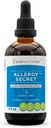 Allergy Secret Alcohol-Free Extract, Tacture, Glycerite Rosemary, Mullein Leaf, Marshmallow, Stinging Nettle, Eyebright. Dukungan Alergi / kemacetan (4 FL OZ)