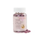 Skin dan Nails Vitamin - 5000mcg Biotin dengan Vitamin C, E, Collagen, Acid Hyalanic, Argan & Coconut Oil - Luscious Growth & Radiant Skin Suplemen untuk Perempuan - 120 Softgels
