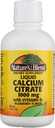 Nature 's Blend Calcium Citrate with D3 Blueberry Flavared Liquid 16 oz Each (Pack of 5)