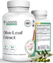 Zaitun Leaf Extract Capsules - Suplemen Imune untuk Pria & Perempuan, Polyphenol dan Flavonoid untuk Kelamin Berlebihan - Bukan-GMO dan Vegan Olive Oil Kapsul - 60 Count
