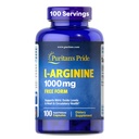 Puritan 's Pride L- Arinine 1000mg, Dietary Supplement Support Nitric Oxide Levels and Heart and Circulation Heath, 100 Day Supply, 100 Tablet