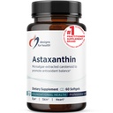 Desain untuk Kesehatan Astaxanthin - Mikrosalgae (Haematococcus Pluvialis) Ekstrated Carotenoid Antioksidant Suplemen - Dukungan untuk Kardiovaskular, GI, Skin + Eye Health (60 Softgeels)