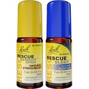 Day & Night Bundle, Bach RESCUE REMEDY Spray, Natural Stress Relief [dan] RESCUE SLEEP Spray, Natural Sleep Aid - 2- Pk, Homeopathic Flower Essence, Vegan, 7ML Ea
