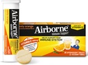 Vitamin C 1000mg (servis) - Airborne Zesy Orange Effervescent Tablet (36 dihitung dalam kotak), Gluten- Free Imune Supplemen Dengan Vitamin A C E, ZINC, Selenium, Echinacea & Ginger