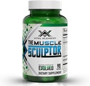 Alchemy The Muscle Sculptor- Muscle Builder dengan Vitamin B3, B6, Phoshatidyserine, Epicatechin & Cayenne - Mendukung Pembangunan Otot, Fokus, Energi & Protein, Dibuat di AS - 90 Capsules