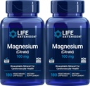 Ekstensi Kehidupan Magnesium (Citrate) 100mg, 180 Veg Caps (Paket 2) - Suplemen Mag