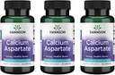 Swanson Calcium Aspartate - Herbal Suplemen Promoting Bone, Heart, & Muscle Health - Natural Formula Promoting Total Body Wellness - (60 Capsules-200mg Masing-masing) (3 Pack)