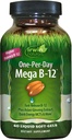 Irwin Mega B-Complex - 60 Liquid Softgels - Vitamin B Kompleks dengan Vitamin B12, Fidge B9, Biotin B7, B1, B2, B3, B5, B6, dan Quick Energy MCTs