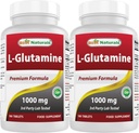 Terbaik L- Glutamine 1000 mg 180 Tablet (180 Cacah (Paket 2))
