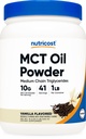 Nutricost Premium MCT Oil Powder (1 LB, Vanilla) - Terbaik untuk Keto, Ketosis, dan Diet Ketogenik - Zero Net Carbs, Non-GMO dan Gluten Free, Medium Chain Triglyceride