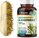 Bladderwrack Capsules 1200 mg - 100 Count - Formula dari Natural Marine Source of Iodin - Vegan Bladdercrack Powder Caps